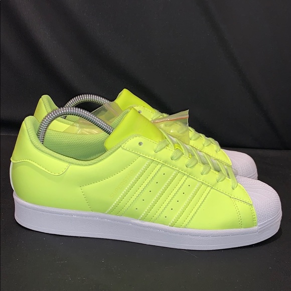 Adidas Superstar Neon Yellow/Volt - Picture 3 of 5